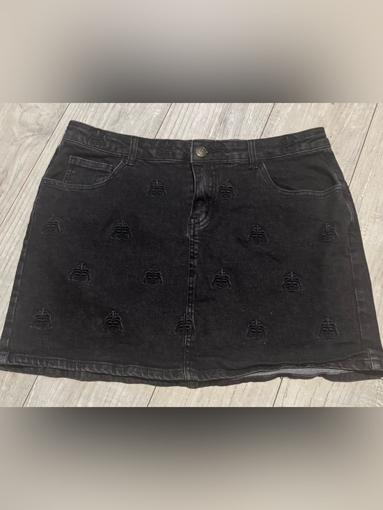 Star Wars Dresses & Skirts - Star Wars Darth Vader Black Embroidered Denim Mini Skirt
